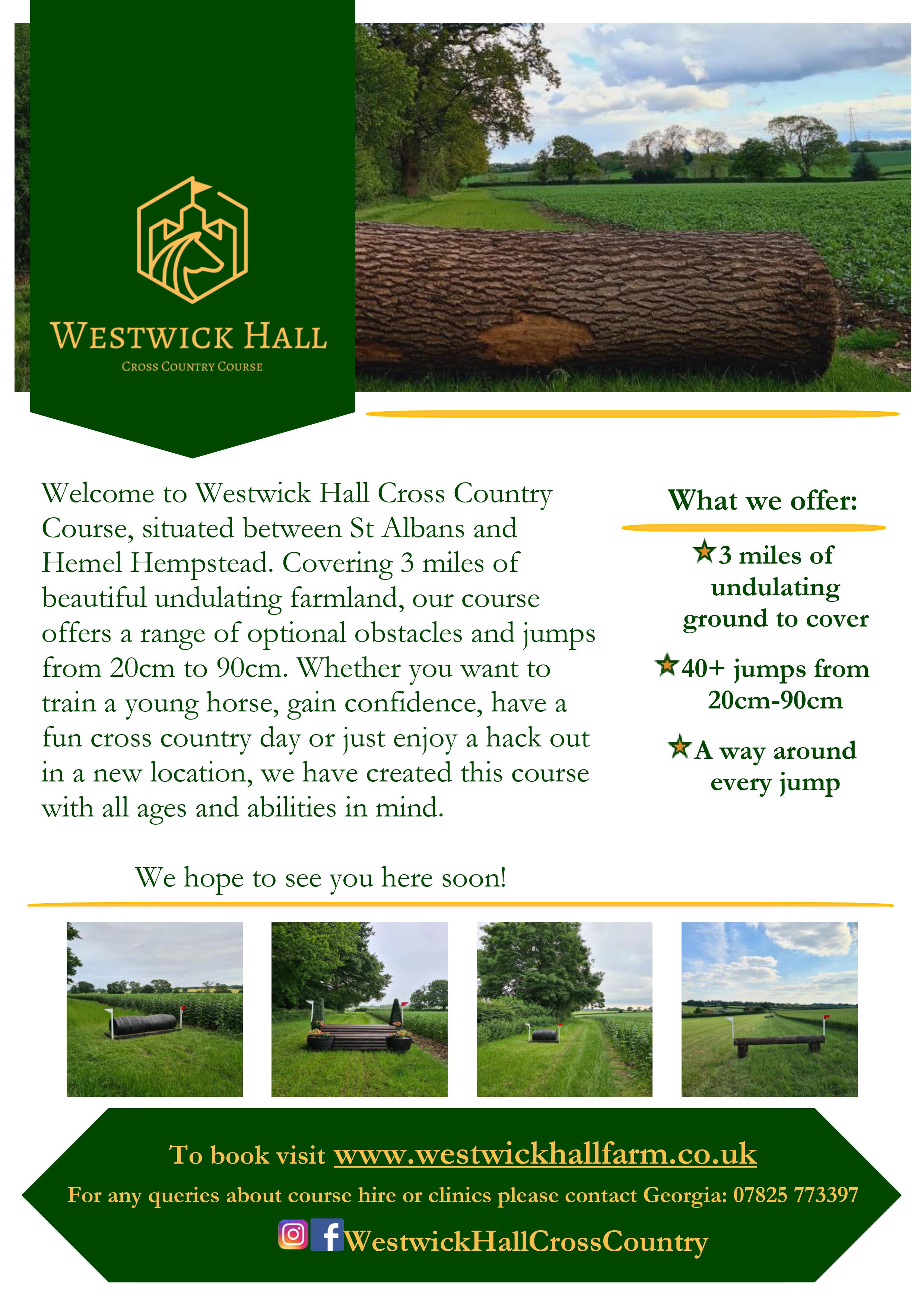 Westwick Hall Advert